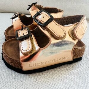 Lucky Brand Kids Rose Gold Sandals